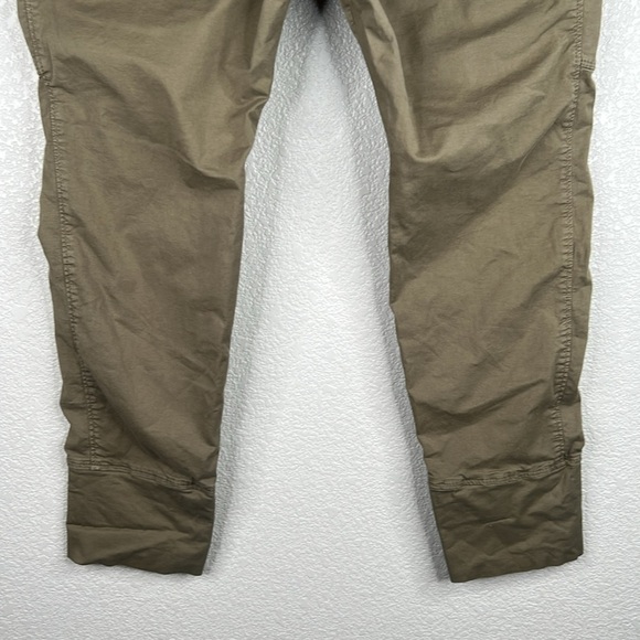MAC Future Concept Olive Green Silver Zipper Detail Skinny Drawstring Jeans XL - Picture 6 of 8